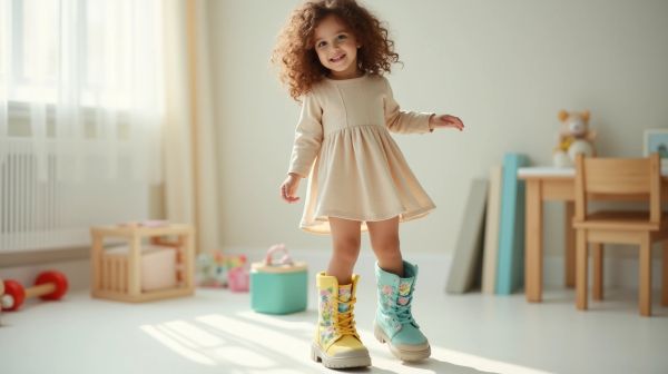 Styles tendance de bottines pour filles confortables et colorées
